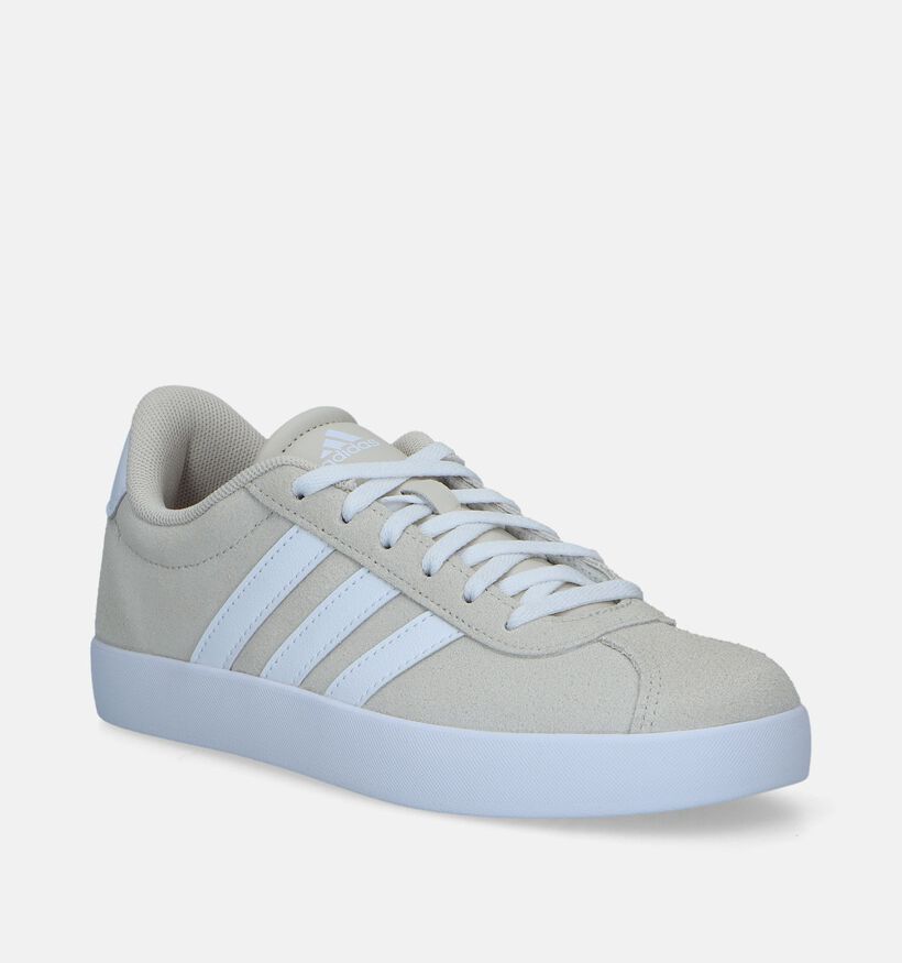 adidas VL Court 3.0 Baskets basses en Gris pour filles, garçons (357441) - pour semelles orthopédiques