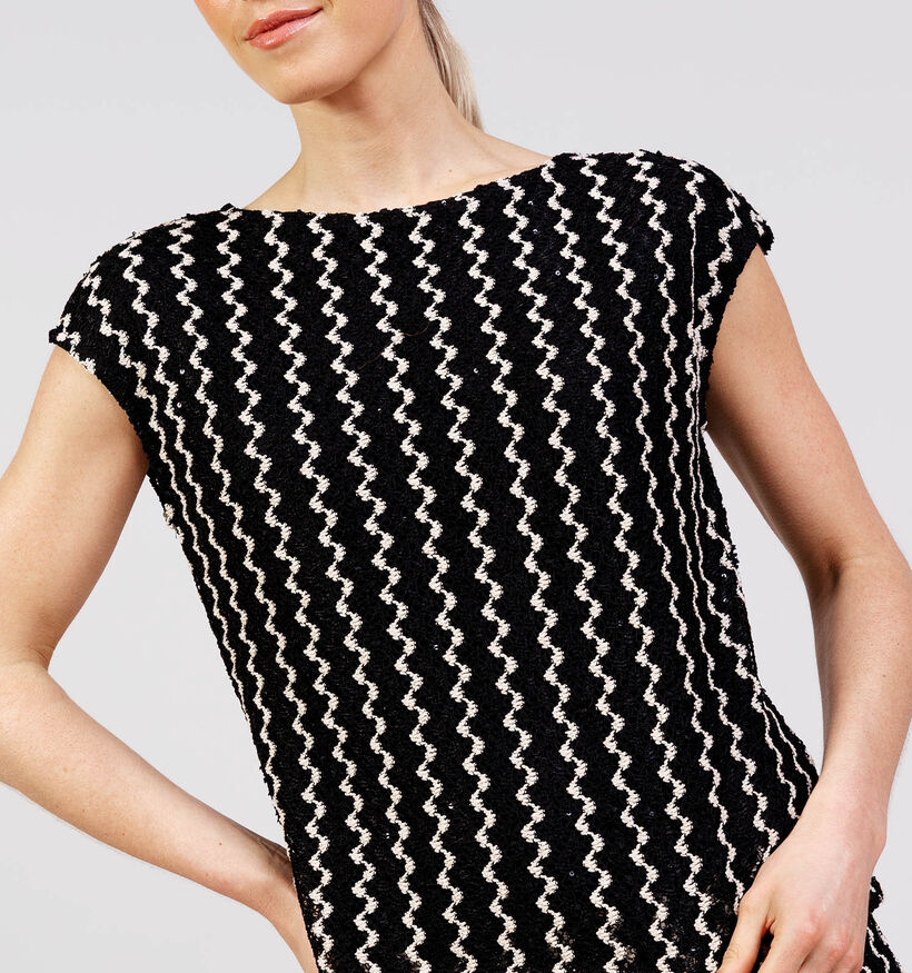 Vila Ellen Zwarte T-shirt met korte mouw voor dames (369495)