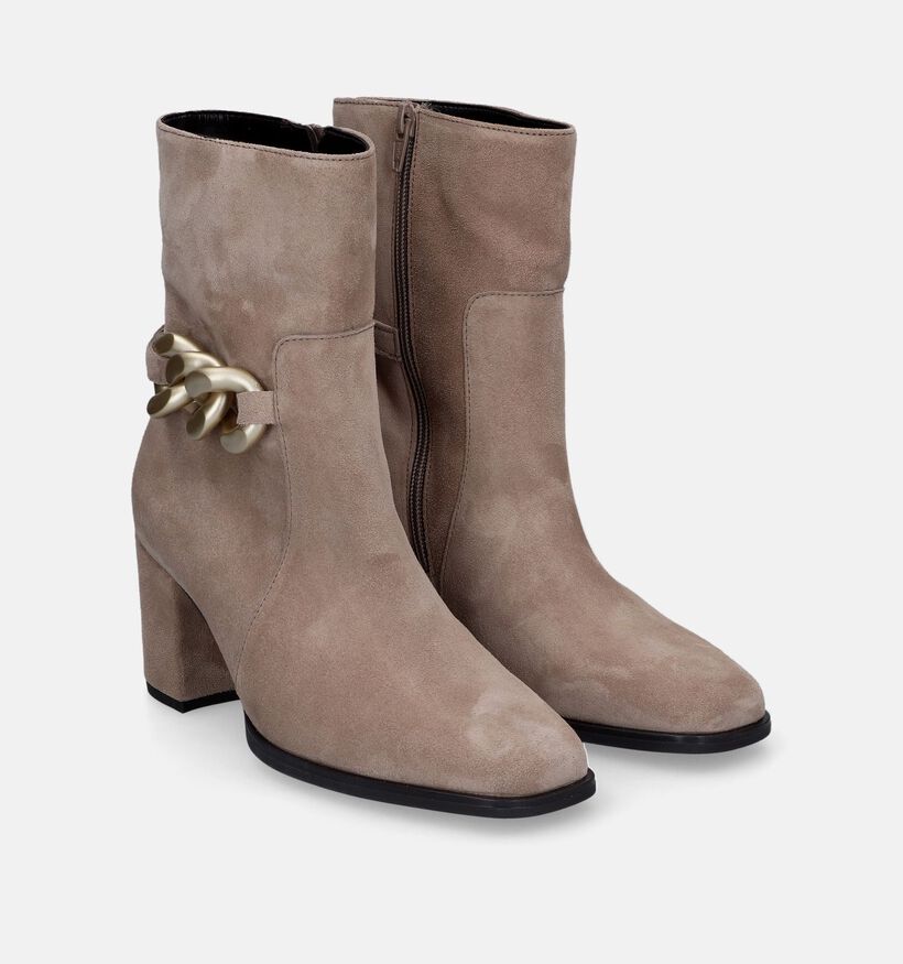 Gabor Bottines à talons en Beige foncé pour femmes (315235)