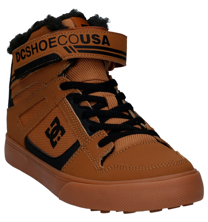 DC Shoes Pure Skate Sneakers en Cognac en nubuck (259569)