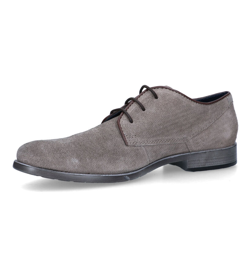 Bugatti Chaussures à lacets en Taupe pour hommes (319243)