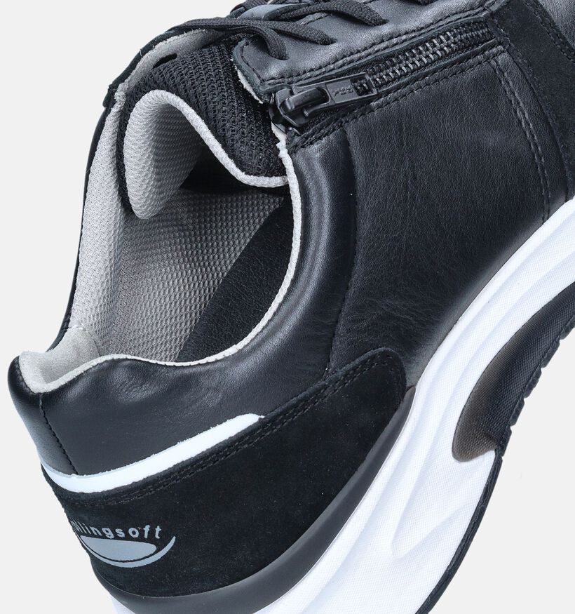 Pius Gabor Zwarte Veterschoenen voor heren (347463) - geschikt voor steunzolen