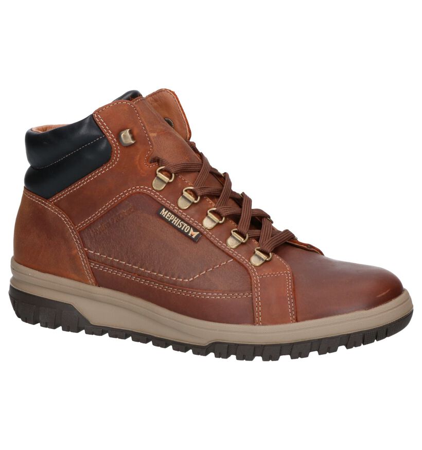 Mephisto Pitt Grizzly Bottines en Cognac en cuir (260520)