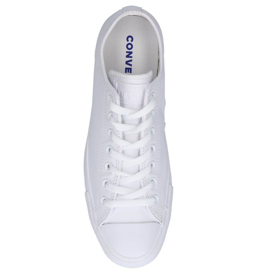 Witte Lage Sneakers Converse Chuck Taylor AS in leer (238398)