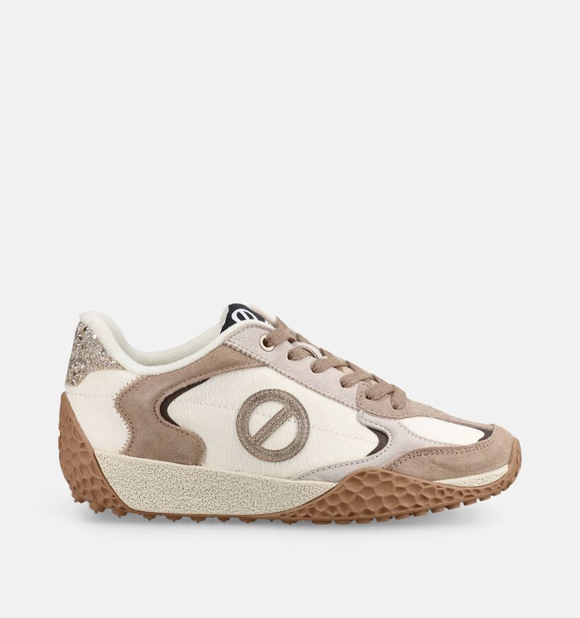 No Name Kate Ecru Sneakers voor dames (380993) - geschikt voor steunzolen