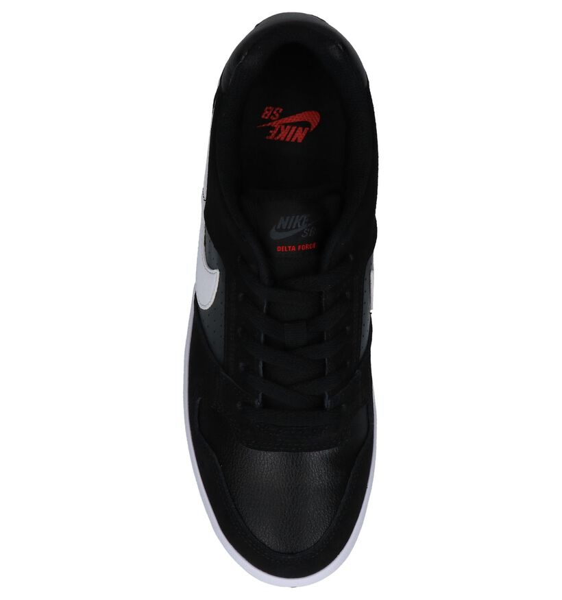 Zwarte Sneakers Nike SB Delta Force in kunstleer (234073)