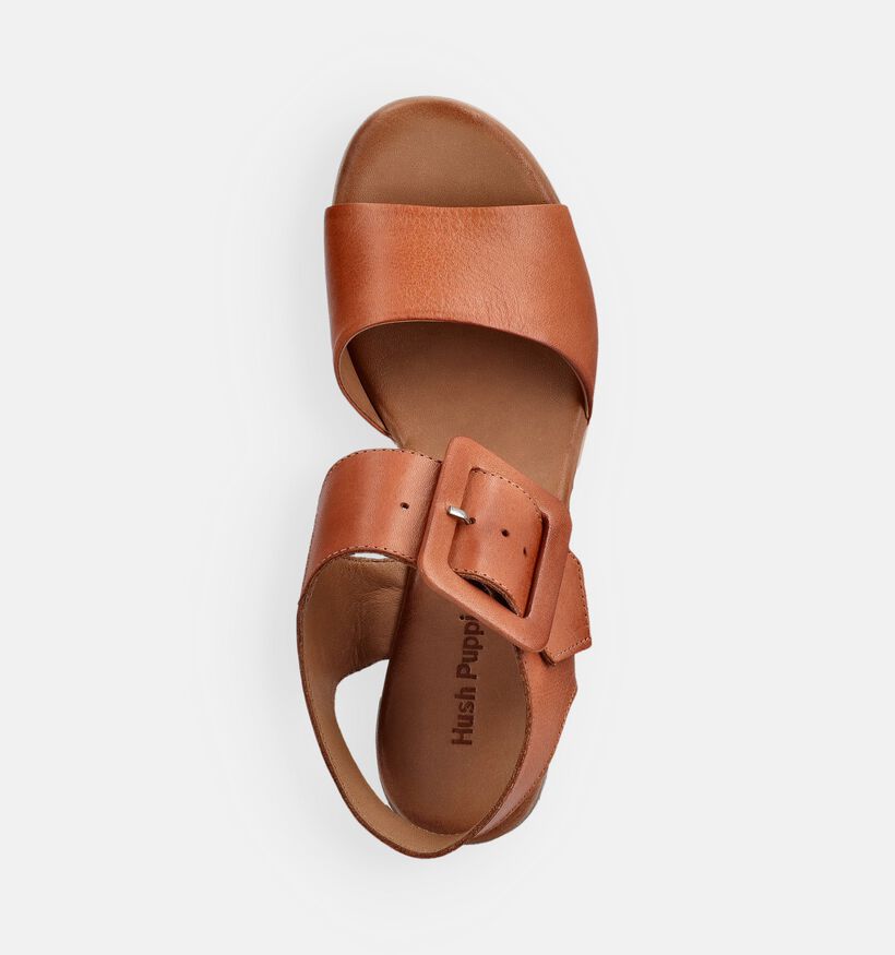 Hush Puppies Maryn Sandales &agrave; talons en Cognac pour femmes (370580)