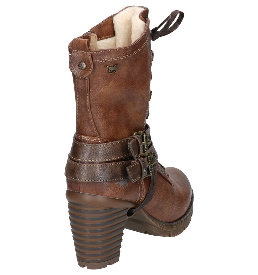 Mustang Bottes basses en Cognac en simili cuir (254884)