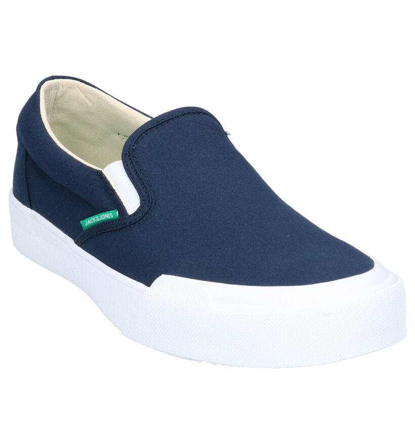 Jack & Jones Orson Blauwe Slip-on Sneakers in stof (269105)