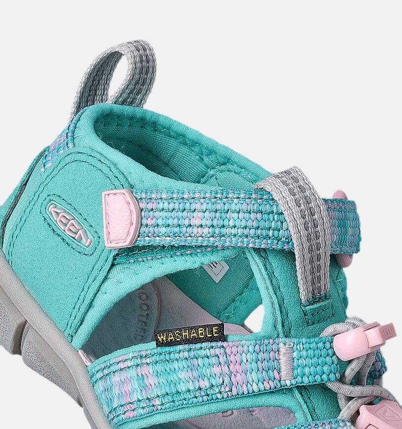 Keen Seacamp II CNX Sandales de marche en Vert pour filles (357902)