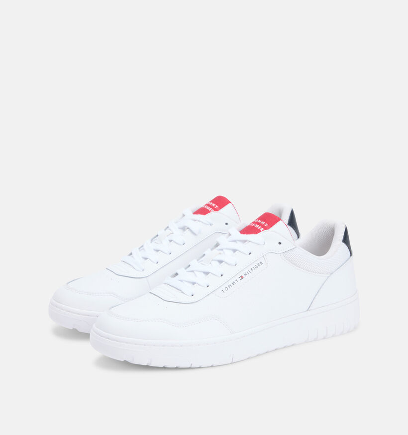 Tommy Hilfiger Core Lite Chaussures &agrave; lacets en Blanc pour hommes (368610) - pour semelles orthop&eacute;diques