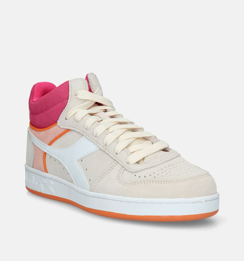 Diadora Magic Basket Demi Baskets en Beige pour femmes (336066)