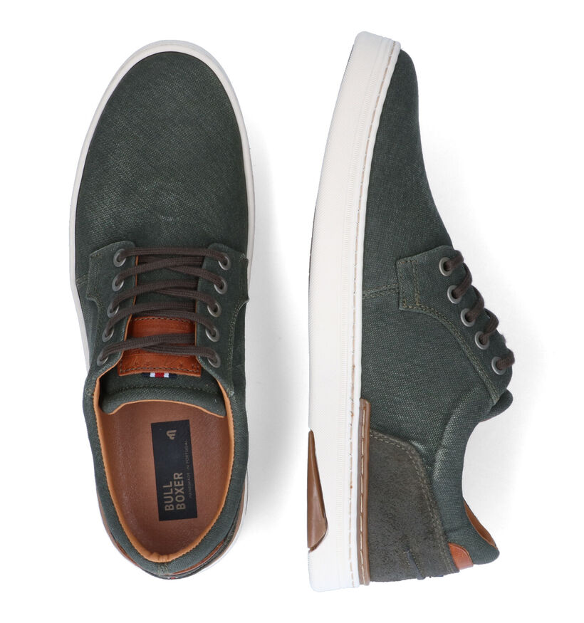 Bullboxer Chaussures à lacets en Rouge pour hommes (302204) - pour semelles orthopédiques