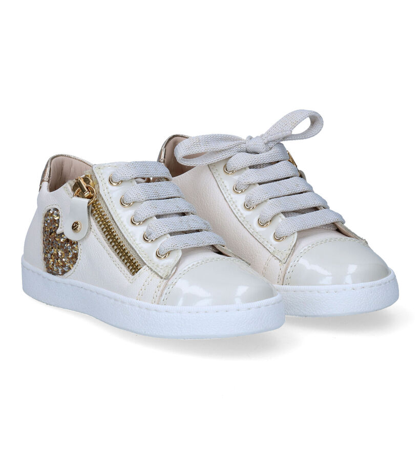 STONES and BONES Elpas Chaussures à lacets en Ecru pour filles (303711) - pour semelles orthopédiques