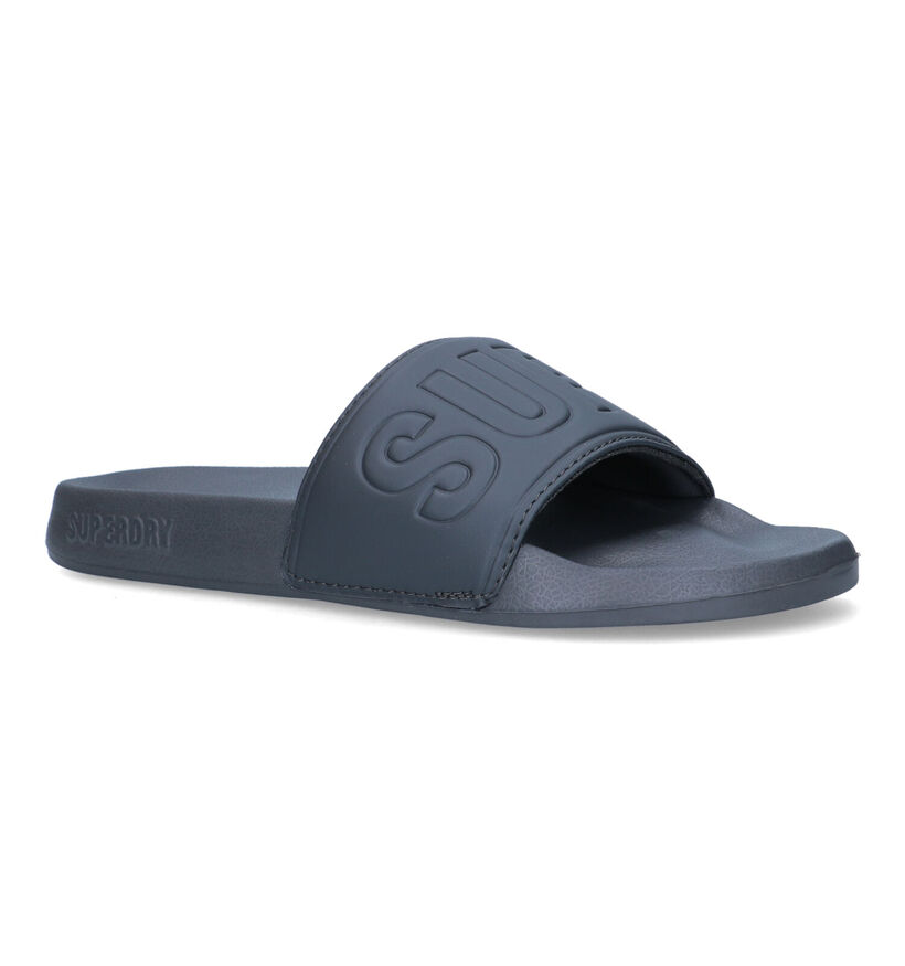 Superdry Code Core Claquettes de piscines en Bleu pour hommes (322144)