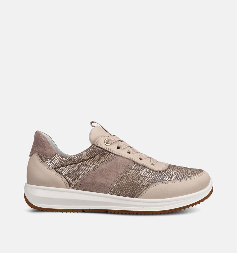 Ara Osaka 3.0 Beige Veterschoenen voor dames (370795) - geschikt voor steunzolen