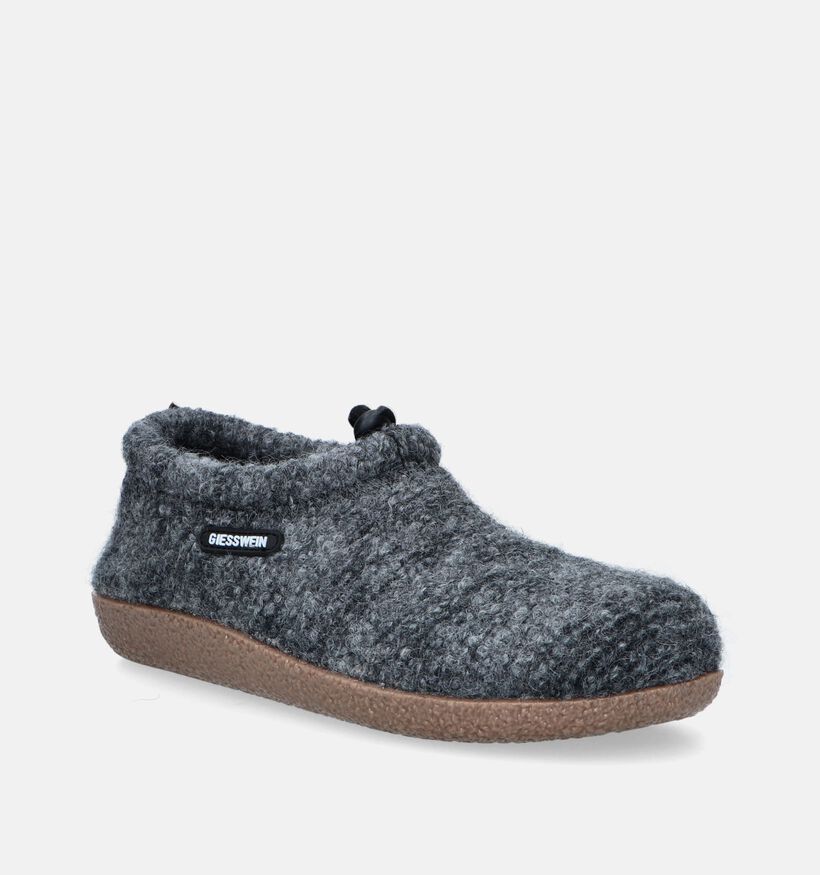 Giesswein Vent Pantoufles en Gris pour femmes (349154) - pour semelles orthopédiques