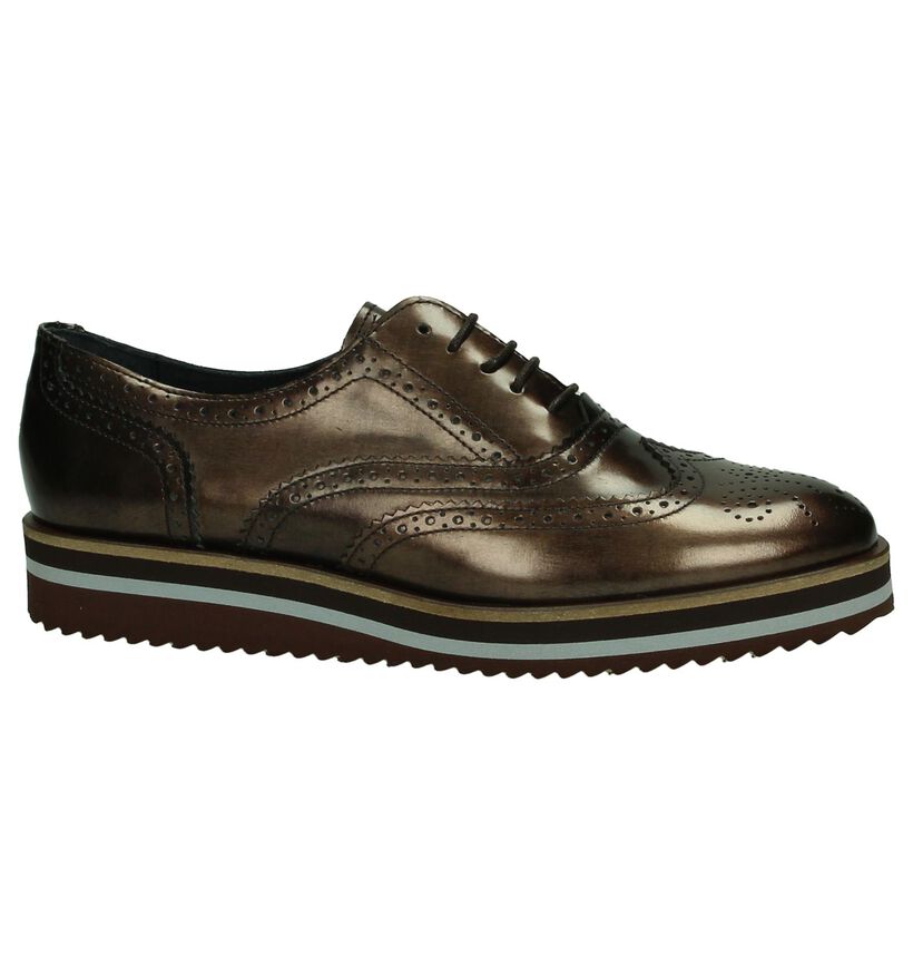 Scapa Chaussures à lacets en Bronze en cuir (183234)