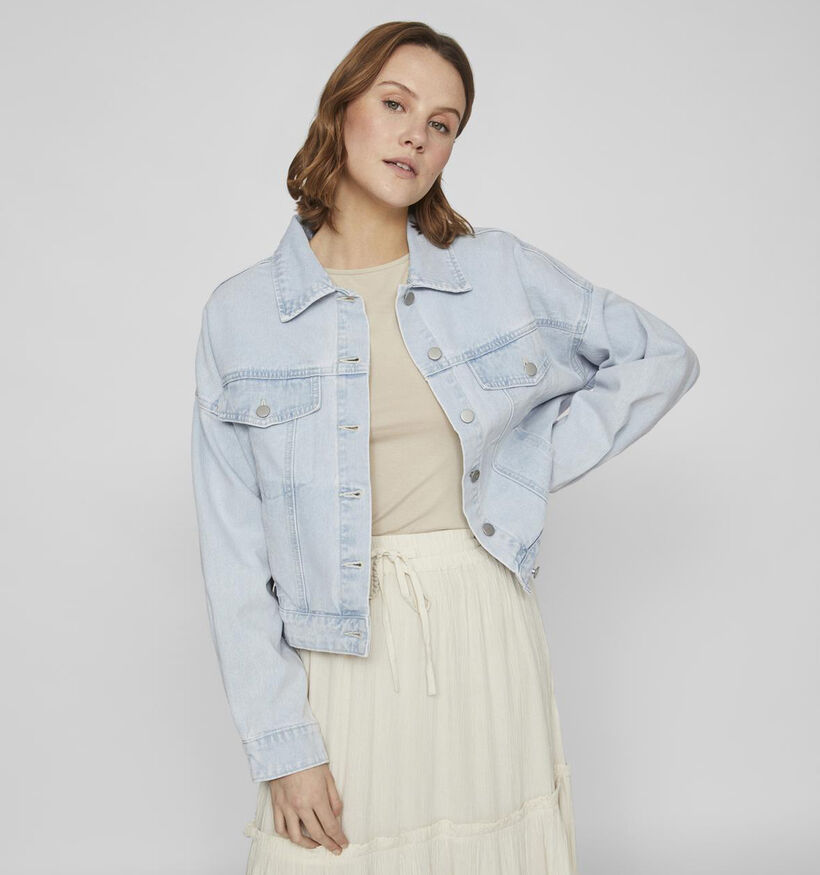 Vila Kira Veste en jeans en Bleu pour femmes (337662)