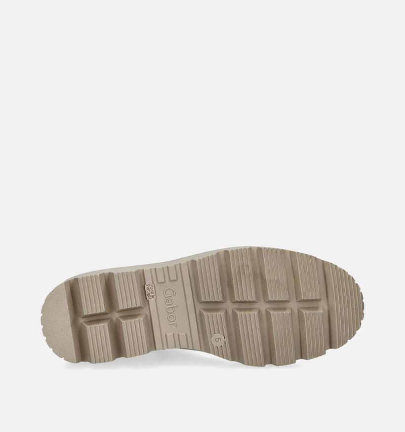 Gabor Best Fitting Beige Enkellaarzen voor dames (347058) - geschikt voor steunzolen