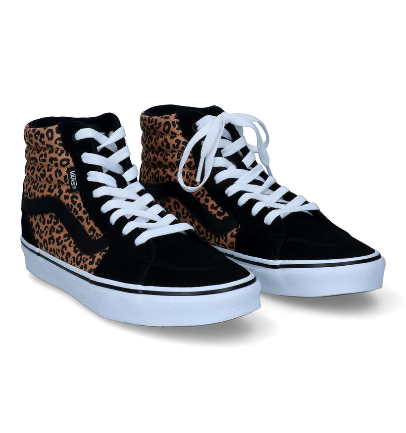 Vans Filmore Hi Baskets de skate en Noir pour femmes (328039)