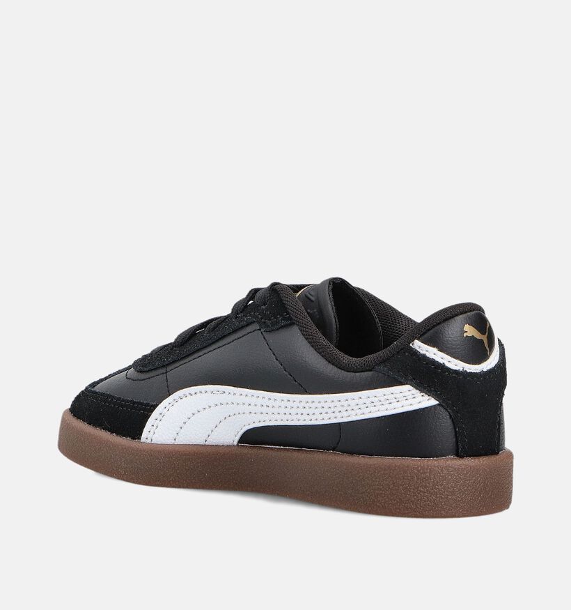 Puma Club II Era Zwarte Sneakers voor jongens, meisjes (359285) - geschikt voor steunzolen