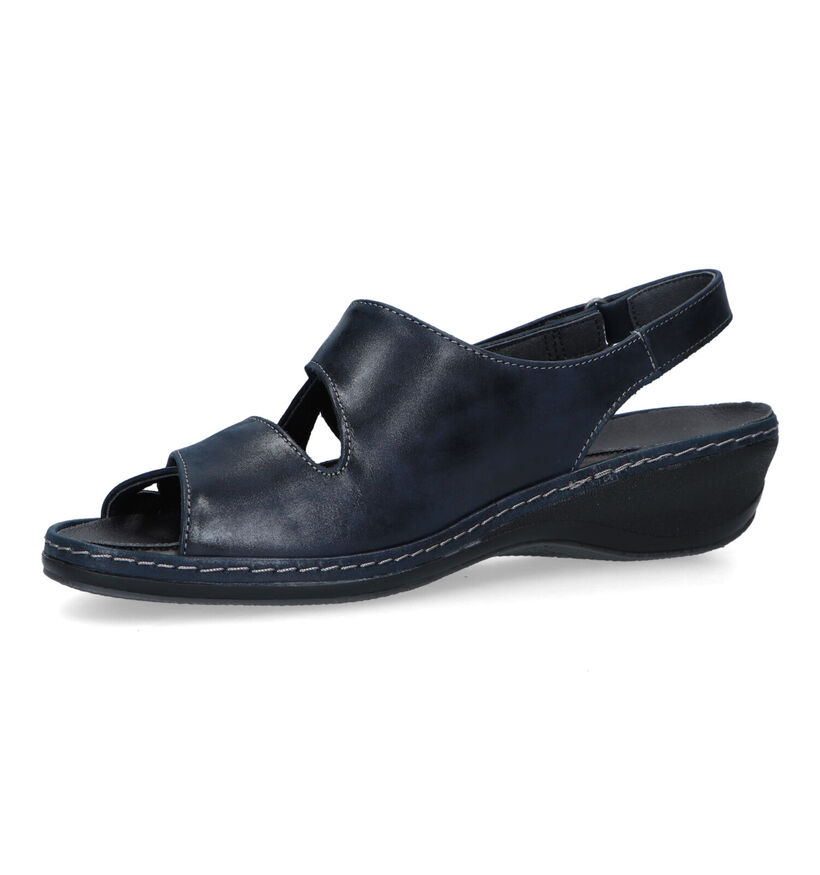 Hush Puppies Rigao Blauwe Sandalen voor dames (326993) - geschikt voor steunzolen