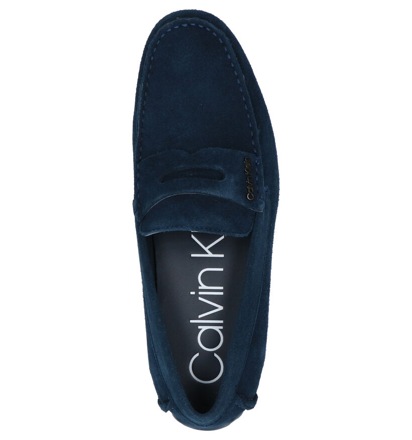 Calvin Klein Mocassins en Bleu foncé en nubuck (269132)