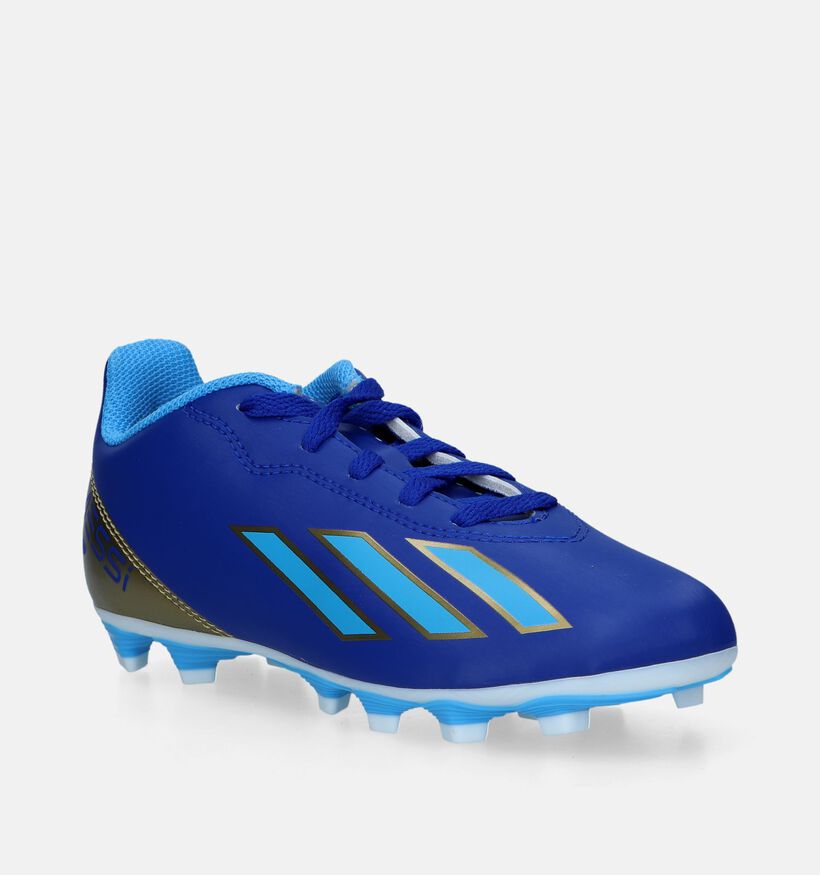 adidas X Crazyfast Club Messi Blauwe Voetbalschoenen voor jongens, meisjes (334820)