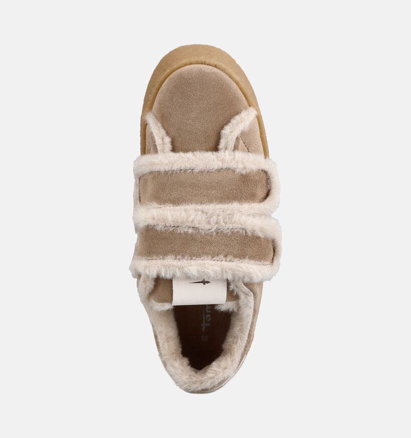 Tamaris Donkerbeige Schoenen met Velcro voor dames (381083) - geschikt voor steunzolen