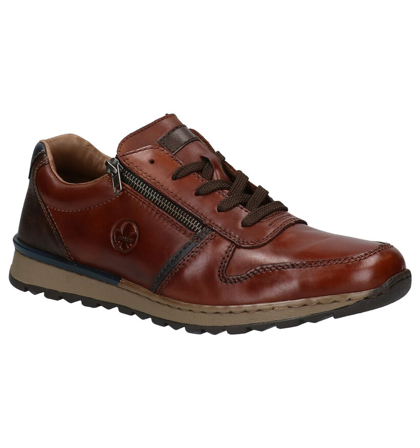 Rieker Chaussures à lacets en Cognac en cuir (297762)