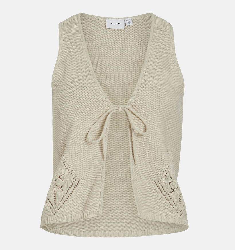 Vila Elea Cardigan en Beige pour femmes (342113)