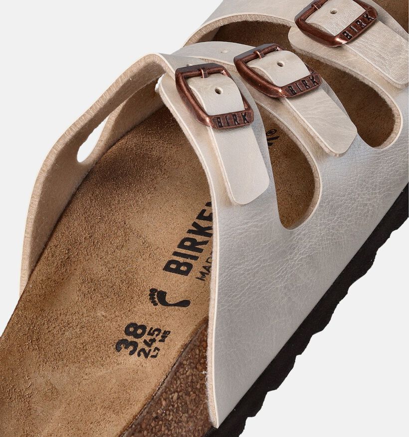 Birkenstock Florida Nu-pieds en Écru pour femmes (350868)