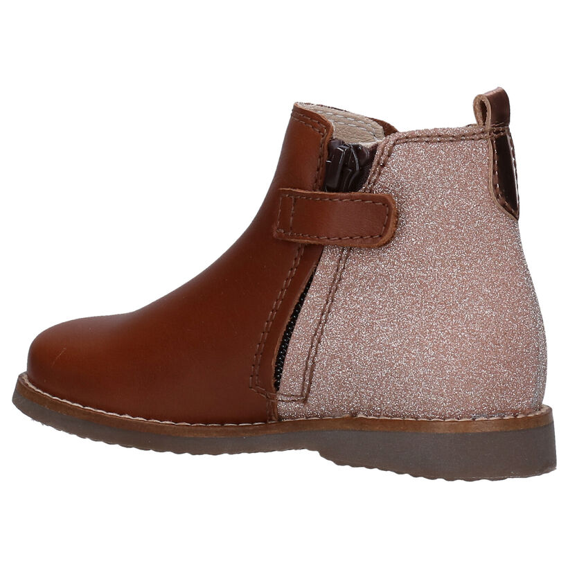 Beberlis Bottes courtes en Cognac pour filles (316139)