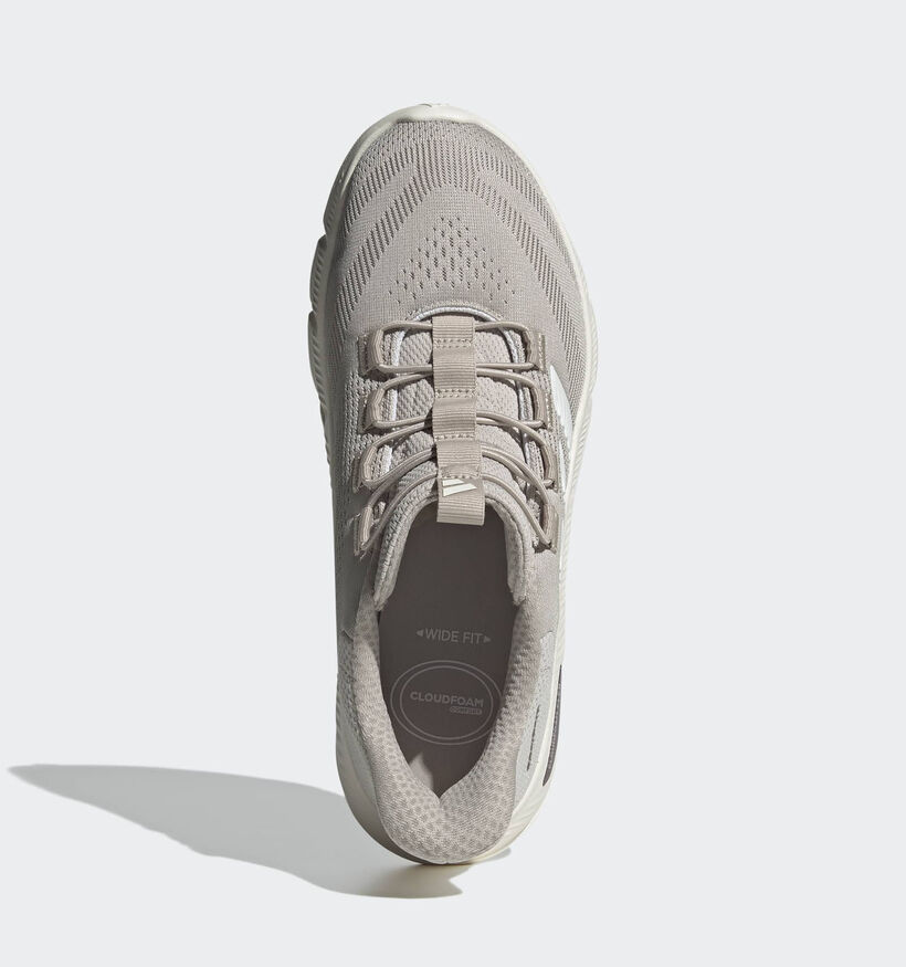 adidas Cloudfoam Flex Rapidfit Baskets basses en Beige pour hommes (372590) - pour semelles orthop&eacute;diques