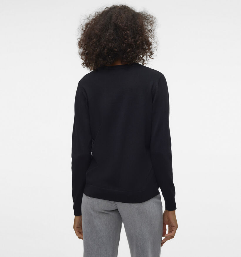 Vero Moda SILJE Zwarte V-Neck Pull voor dames (360092)