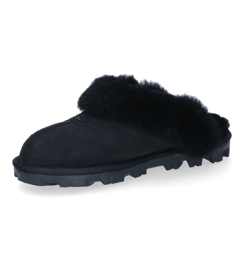 UGG Coquette Zwarte Pantoffels in daim (294510)