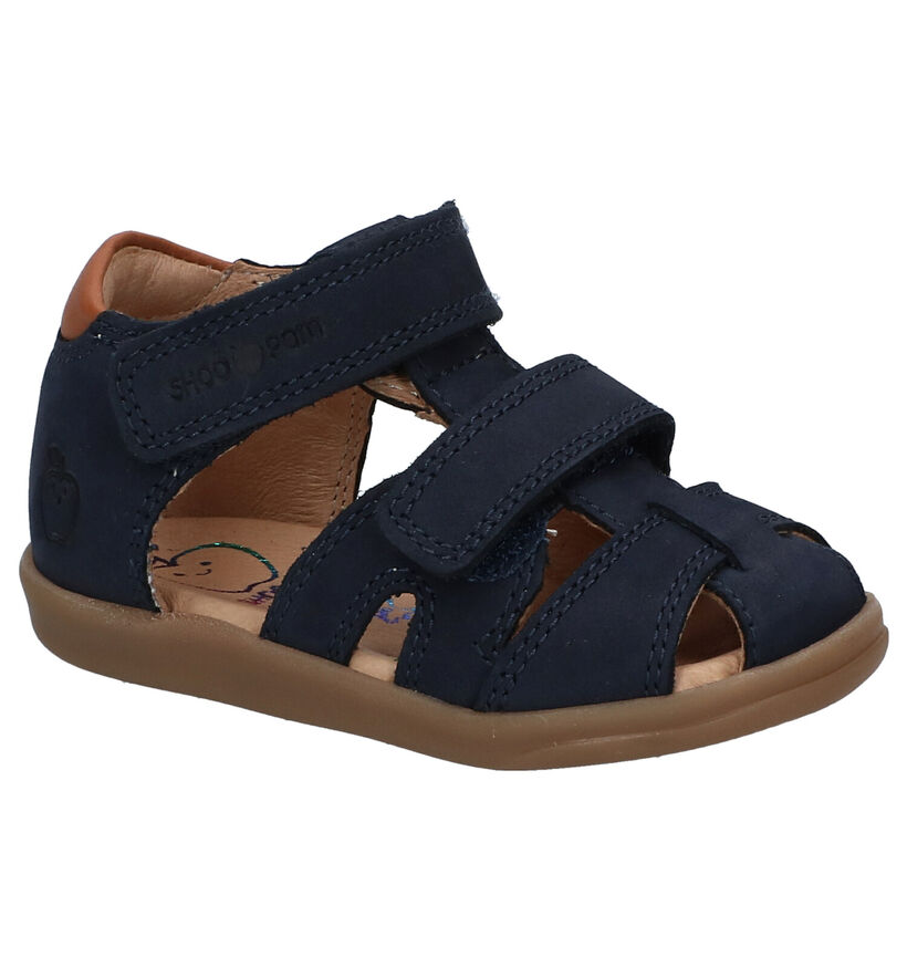 Shoo Pom Pika Scratch Blauwe Sandalen in nubuck (288575)