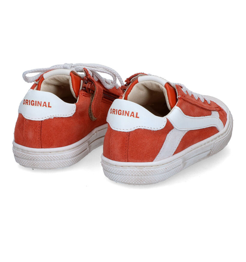 STONES and BONES Maust Chaussures à lacets en Orange pour garçons (322080) - pour semelles orthopédiques