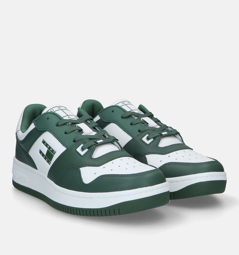 Tommy Hilfiger Premium Groene Sneakers voor heren (326178) - geschikt voor steunzolen