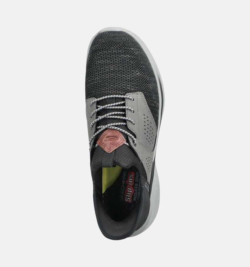 Skechers Slade Caster Zwarte Slip-ins voor heren (375629)