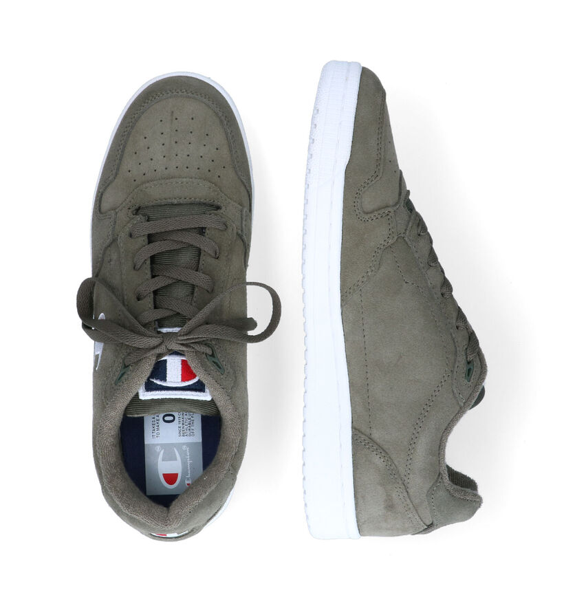 Champion New York Baskets en Vert kaki en daim (294589)