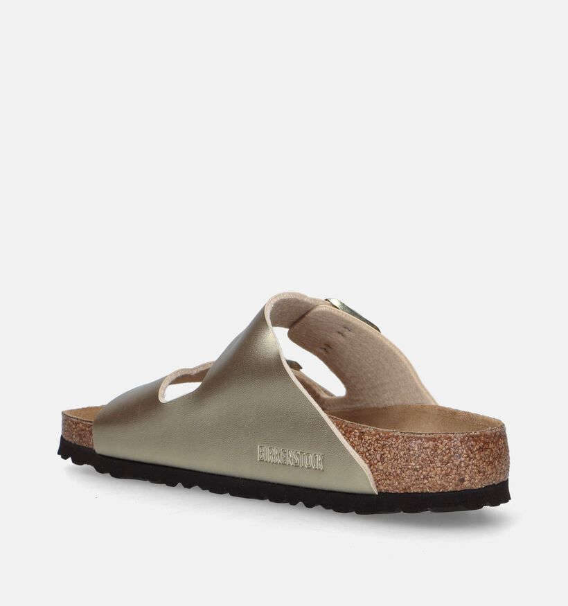 Birkenstock Arizona Birko Flor Gouden Slippers voor dames (337975)