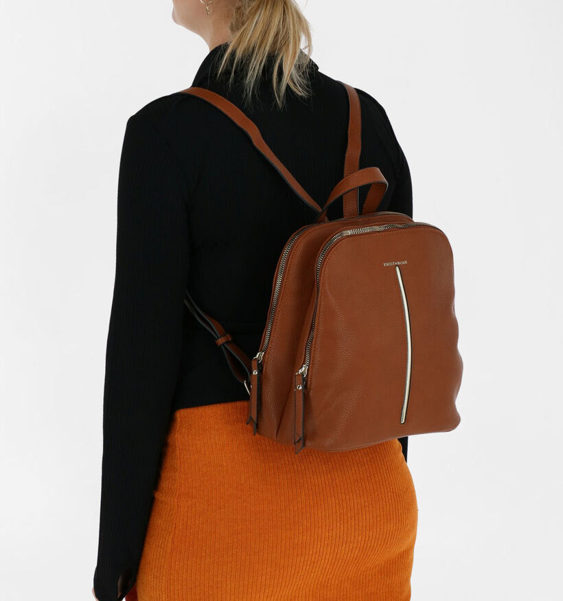Emily & Noah Cognac Rugzak in kunstleer (282199)