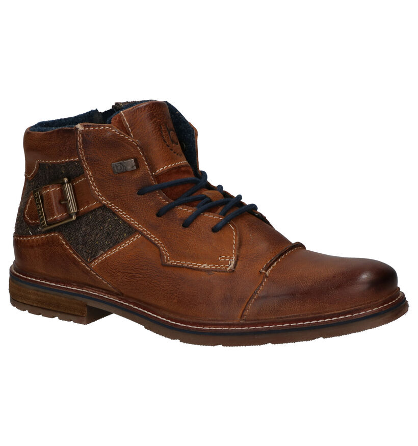 Bugatti Chaussures hautes en Cognac en cuir (255346)