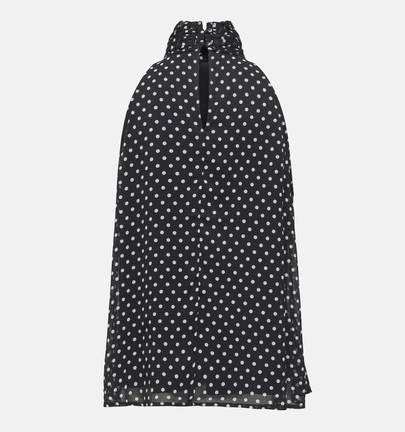 JDY Polka Halterneck Zwarte/Witte Top voor dames (378380)
