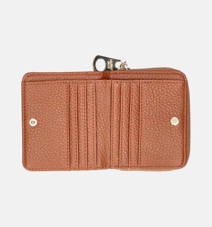 Laurent David Estee 007 Porte-monnaie Zippé en Cognac pour femmes (357973)