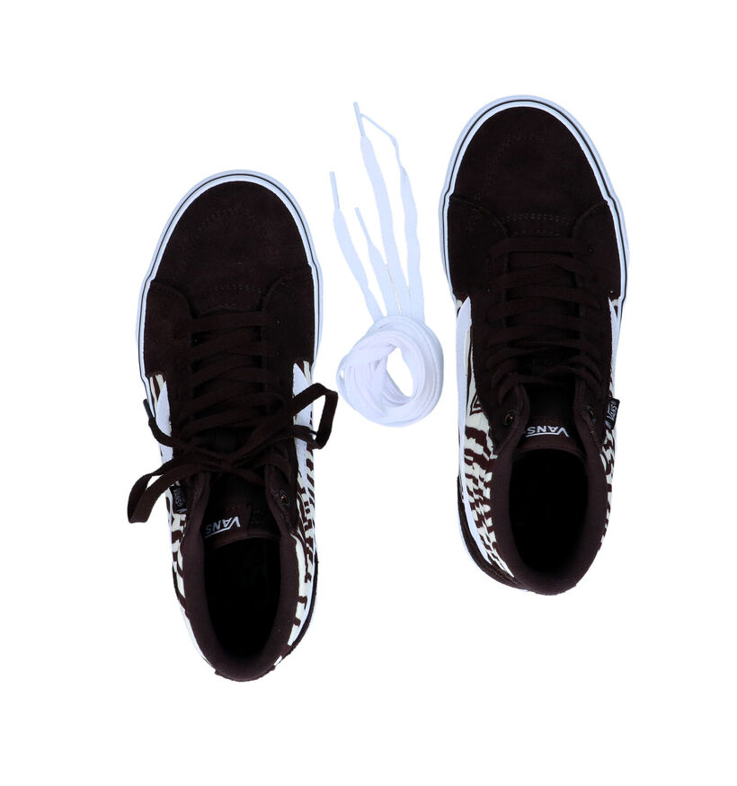 Vans Filmore Hi Baskets de skate en Noir pour femmes (328039)