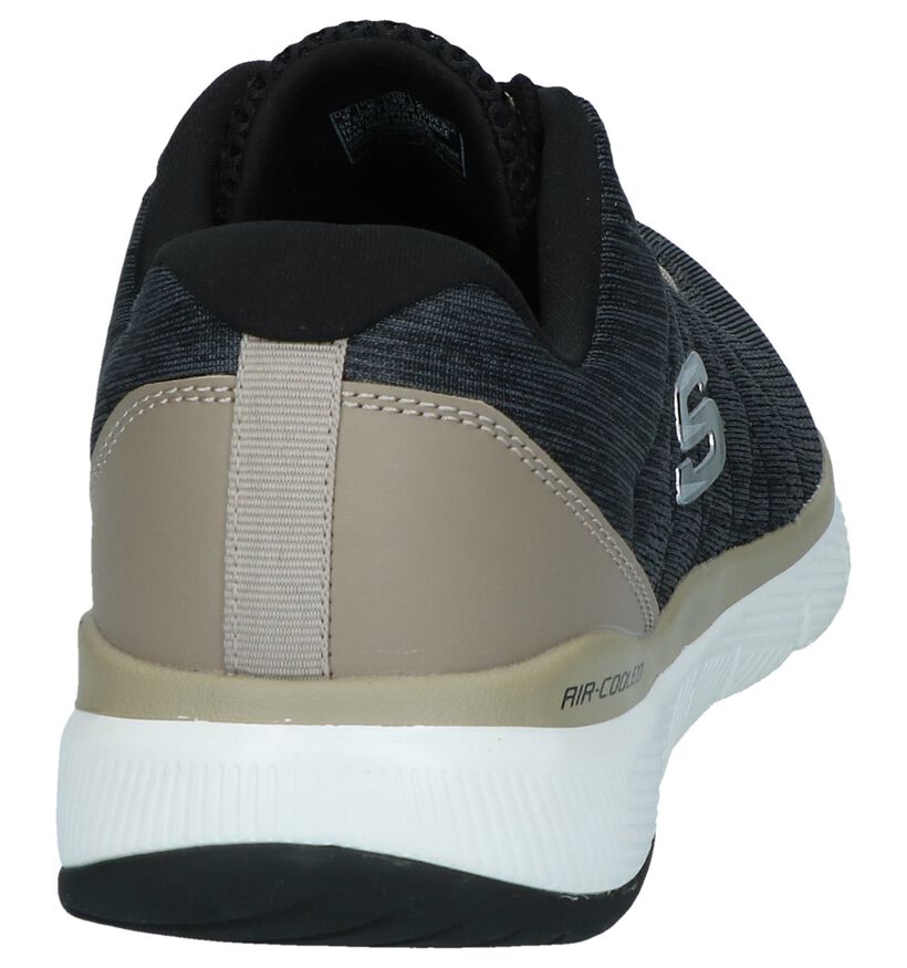 Skechers Baskets basses en Gris clair en textile (247374)