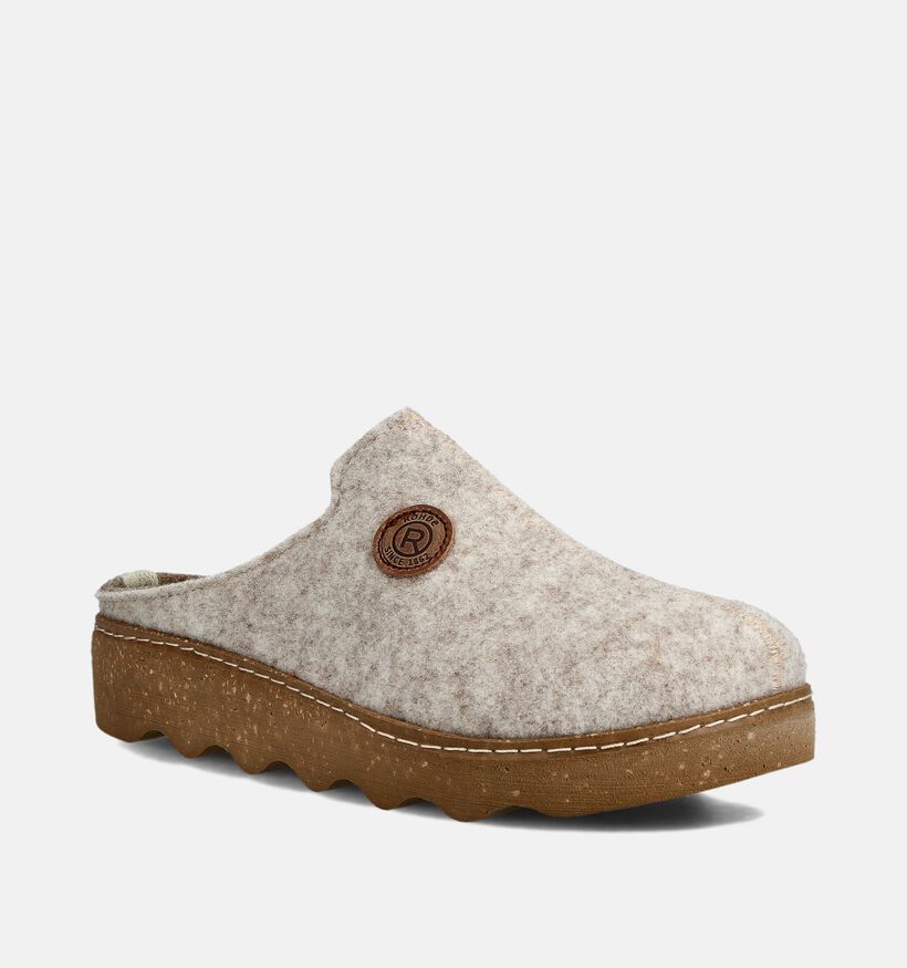 Rohde Foggia Beige Open Pantoffels voor dames (364827) - geschikt voor steunzolen